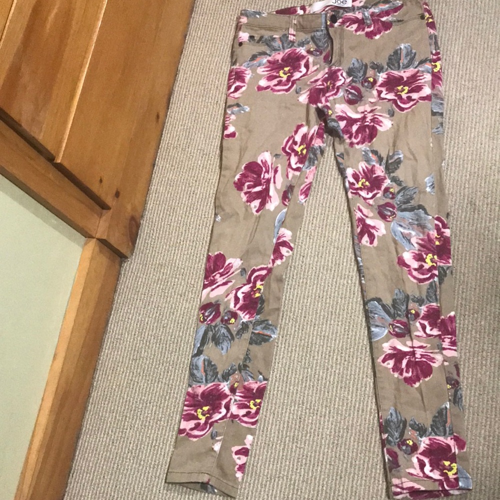 Floral print Joe Fresh slim coupe etroite size 2